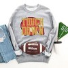Simply Sage Market Women's Graphic Sweatshirt Touch Down Red Helmet Distressed - 3 of 3