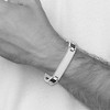 Black Bow Jewelry Men's Stainless Steel and Carbon Fiber I.D. Bracelet, 8.5 Inch - 4 of 4