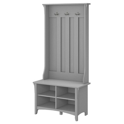 Salinas Hall Tree with Storage Bench Gray - Bush Furniture