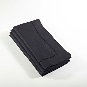 Saro Lifestyle Hemstitched Dinner Napkin (Set of 4) - 1 of 2