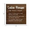 Slickblue Lake House Wood Wall Sign – Rustic 7x7 Décor – Family, Friends & Relaxation Quote, Color Options - 3 of 3