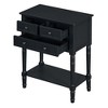 NicBex 24" Narrow Console Table with 3 Drawers, Wood Storage Sofa Table with Bottom Shelf, Slim Entryway Table for Living Room, Entryway - 2 of 4