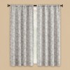 Collections Etc Elegant Leaf Embroidered Rod Pocket Top Curtain Panel - 2 of 3