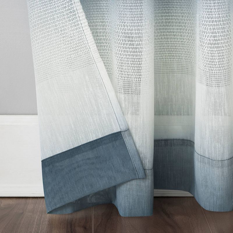 Atlantic Ombre Open Weave Sheer Grommet Top Curtain Panel - Scott Living, 5 of 9