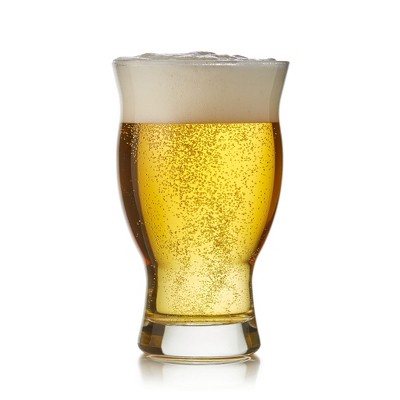 Libbey Craft Brews Nucleated Pint Beer Glasses, 16.75 ounce, Set of 4