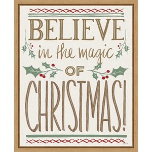 Amanti Art Believe in the Magic of Christmas by Anne Tavoletti Canvas Wall Art Print Framed 16 x 20-in. - 1 of 4