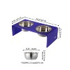 THE LICKER STORE Keaton Modern Acrylic Rectangular Elevated Pet Feeder - 4 of 4
