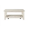Barn Door Solid Wood Coffee Table Antique White - Martin Svensson Home - 3 of 4