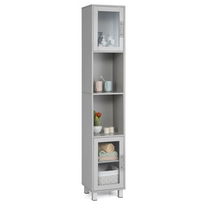 Costway 71'' Tall Tower Bathroom Storage Cabinet Organizer Display ...