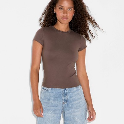 Women's Short Sleeve Crewneck ButterBliss T-Shirt - Wild Fable™
