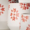 3"H, 4.5"H and 5.5"H Sullivans Quilt Pattern Holiday Planters - Set of 3, Red - 2 of 3
