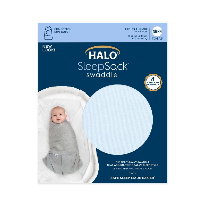 HALO Innovations Sleepsack 100% Cotton Swaddle Wrap, 5 of 8