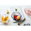 Slickblue Unique Design Multipurpose Glass Dessert Bowls - Set of 4 in 2 Different Color - 4 of 4