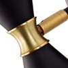 C Cattleya 1-Light Indoor Wall Light with Brass Accents-Black - 4 of 4