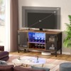 Aheaplus Wine Cabinet with Power Outlets and LED Lights, Coffee Bar Cabinet with Storage Space and Adjustable Wine Rack - 3 of 4