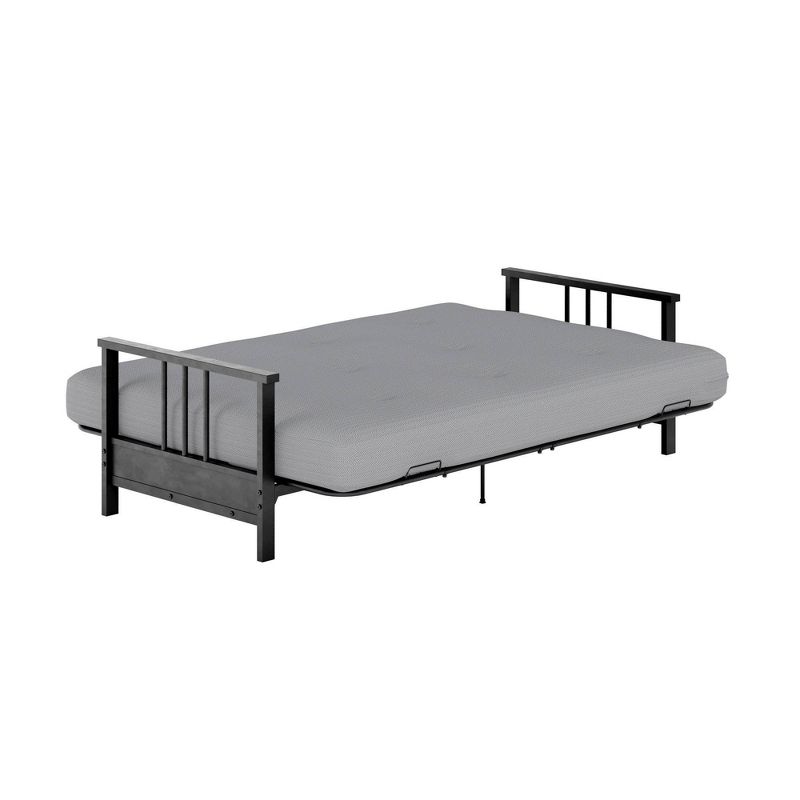 Full Anders Metal Arm Futon with 6&#34; Poly Knit Mattress Gray - Room &#38; Joy, 6 of 14