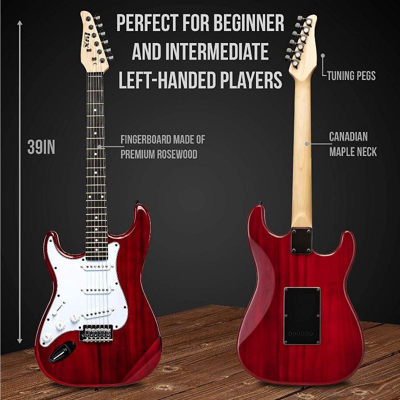 LyxPro 39" Stratocaster Electric Guitar Beginner Kit, 3 of 8