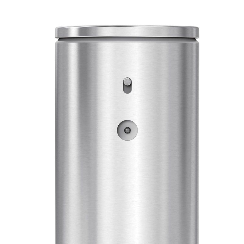 simplehuman 9 oz. Touch-Free Automatic Rechargeable Sensor Liquid Soap Dispenser, Stainless Steel, 5 of 7