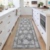 Area Rug Machine Washable Low Pile Rug with Rubber Backing Floor Carpet Low Pile Vintage Foldable Rugs for Bedroom Living Room Home Office Playroom - 2 of 4