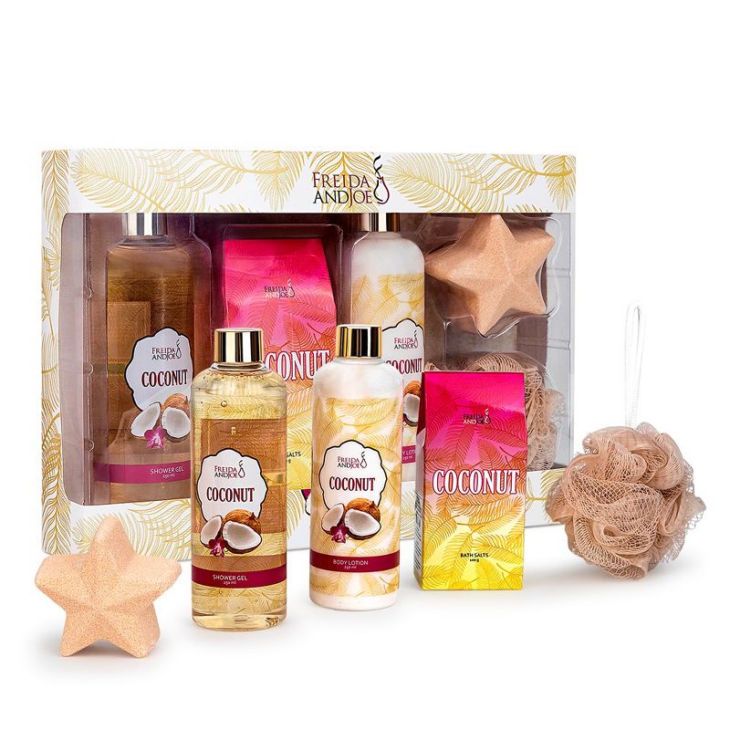 Freida & Joe  Coconut Fragrance Bath & Body Collection Gift Box Luxury Body Care Mothers Day Gifts for Mom, 3 of 5