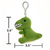 3.5" Plush Backpack Keychain Dinosaur - 3 of 3