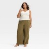Women's High-Rise Modern Gauze Pull-On Pants - A New Day™ - 3 of 3