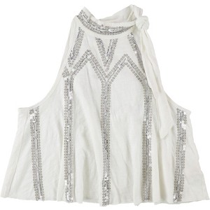 Free People Womens Tie Neck Tank Top - 1 of 2