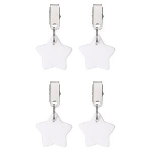 Unique Bargains Marble Star Shape Tablecloth Weight Pendant Hooks 1.57" x 1.57" - 1 of 4