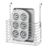 iDesign Classico Over Cabinet Steel Wire Bakeware Organizer - Chrome - 2 of 4