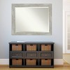 46" x 36" Dove Framed Wall Mirror Graywash - Amanti Art: Modern Beveled Glass, Polystyrene Frame, Wall Mount - 4 of 4