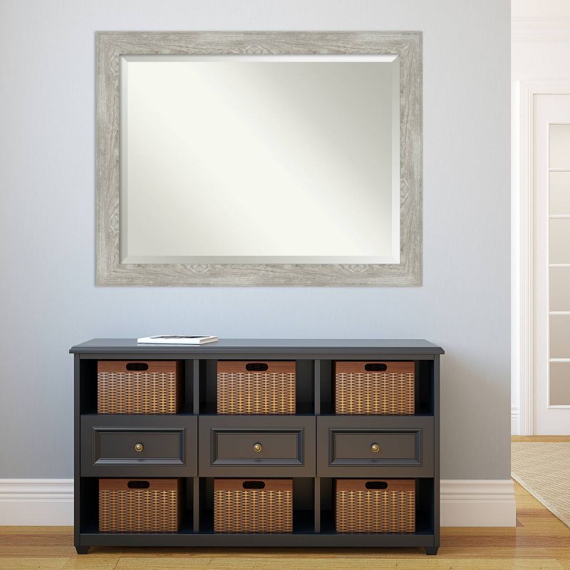 46&#34; x 36&#34; Dove Framed Wall Mirror Graywash - Amanti Art, 5 of 9