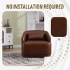 TiramisuBest Swivel Barrel Chair, Comfy Round Accent Sofa Chair for Living Room, 360 Degree Swivel Barrel Club Chair, Leisure Arm Chair - 2 of 4