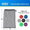 GSE 12x18" Mesh Drawstring Bag with Lock for Baseball, Softball, Tennis, Pickleball Ball, Golf Ball, Beach, Laundry - 3 of 4