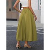 Women's Y2K Bubble Hem Maxi Skirt - Puffy A-Line Long Skirt with Pockets & Elastic Waist - 3 of 4