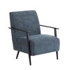 26.38" Polyester Modern Lounge Chairs Set of 2 with Metal Frame - 3 of 4