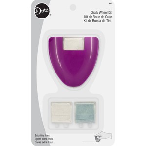 Dritz Chalk Wheel Kit Extra Fine Lines: Crafting & Sewing Tool, Manual, Purple, Plastic - 1 of 4