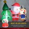 Whisen 5.5FT Christmas Inflatable Crystal Ball with Santa Claus, Reindeer and Xmas Tree, Large Christmas Inflatables - Red - 3 of 4
