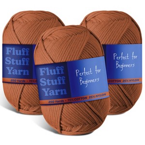 Hearth & Harbor Soft Yarn for Crocheting - Crochet & Knitting Yarn, 250 Yards Amigurumi Yarn, Cotton-Nylon Blend, Worsted Weight Yarn 4 - 1 of 4