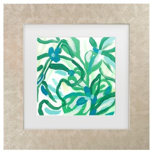 Trademark Fine Art - June Erica Vess  Jungle Melody Ii Matted Framed Art - 1 of 4