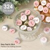 Big Dot of Happiness 1st Birthday Little Miss Onederful - Girl First Birthday Party Small Round Candy Stickers - Party Favor Labels - 324 Count - image 2 of 4