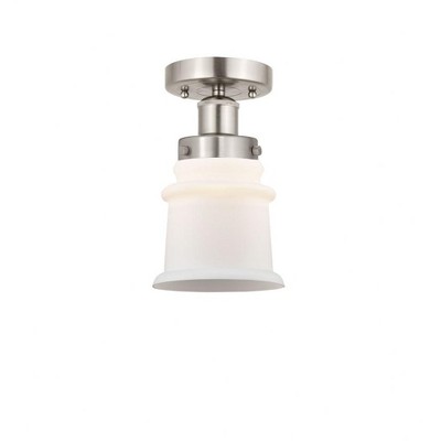 Canton - 1 Light Semi-Flush Mount In Industrial Style-9.25 Inches Tall and 5.25 Inches Wide
