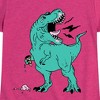 Girls' - Instant Message - Trex Ice Cream Fitted Short Sleeve Graphic T-Shirt - 2 of 4