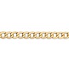 Black Bow Jewelry Men's 7mm, 14k Yellow Gold, Hollow Curb Link Chain Bracelet - 2 of 4