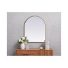 Elegant Lighting Metal Frame Arch Mirror 24x30 Inch in Brass - 2 of 4