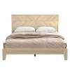 Galano Weiss Clara Platform Bed with Headboard in Oslo Oak, Amber Walnut - 4 of 4