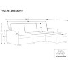 Belffin L-Shaped 4-Seater Cloud Sectional - Plush Chenille Sofa with Storage Ottoman & Convertible Design - 2 of 4