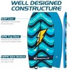 Surfboard  Lightweight Bodyboard  W/Wrist Leash Fin EPS Core for Kids & Adults - 2 of 4