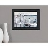 HomeRoots Birds on a Pier Black Framed Print Wall Art - 2 of 4