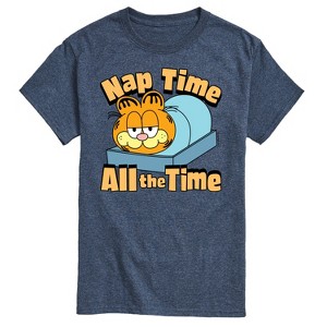 Men's - Garfield - Nap Time All The Time Short Sleeve Graphic T-Shirt - 1 of 4