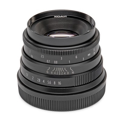 Koah Artisans Series 35mm f/1.7 Manual Focus Lens for Micro Four Thirds (Black)